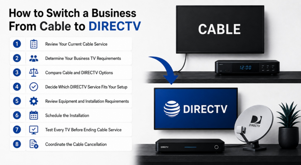 How To Switch a Business From Cable To DIRECTV