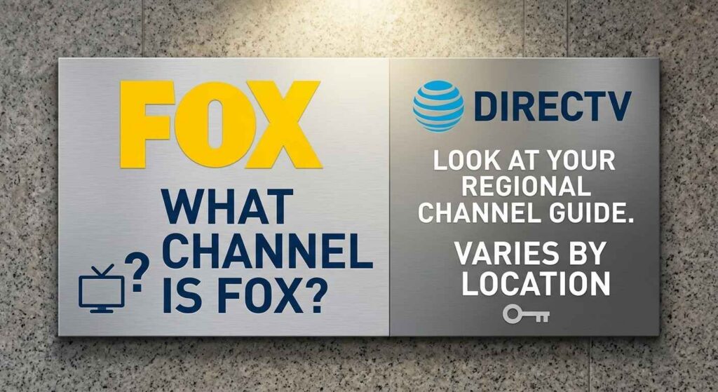 FOX DIRECTV regional channels